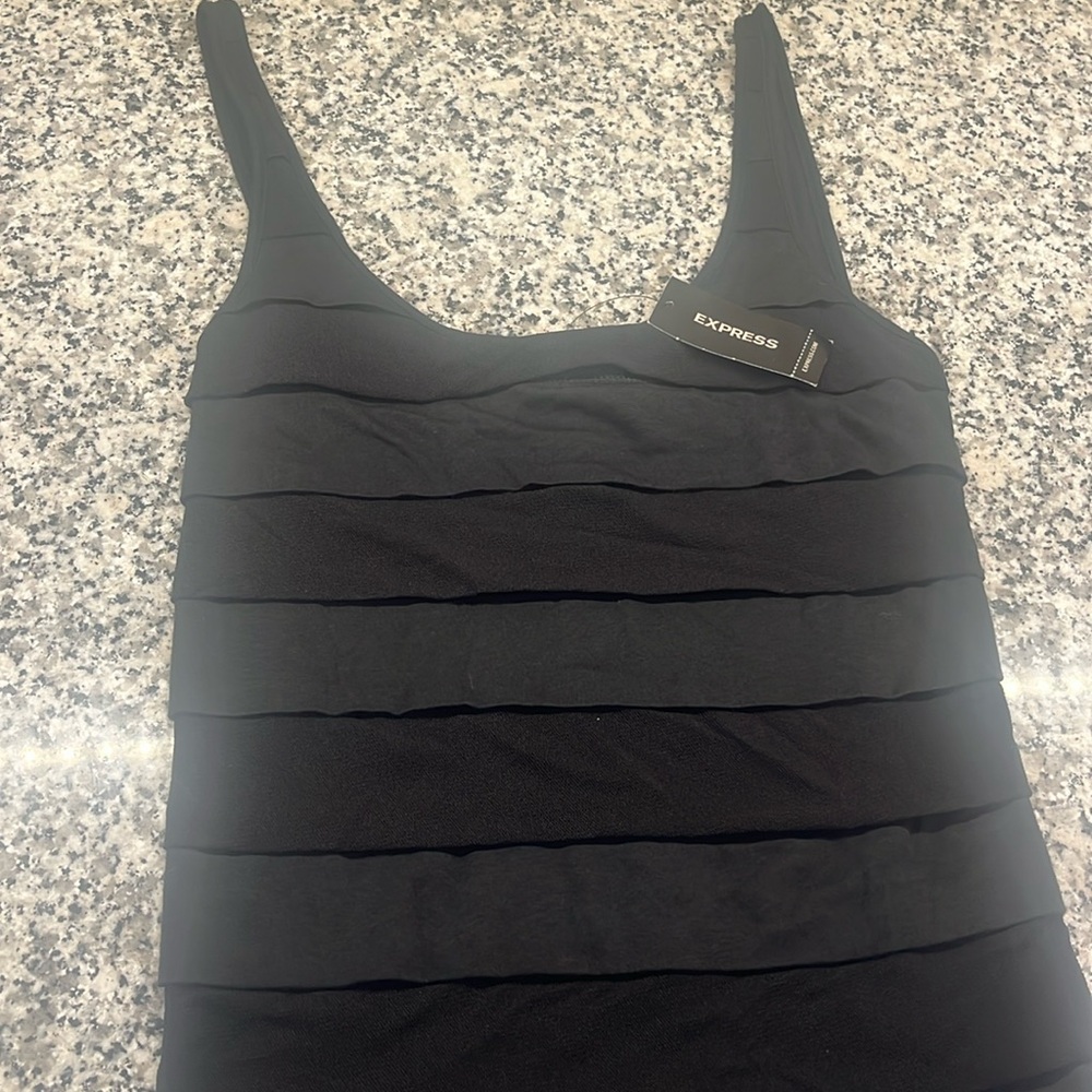 Express Ruffled Tank Top Dress- Size XS- NWT